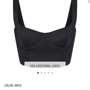 SKIMS stretch satin corset